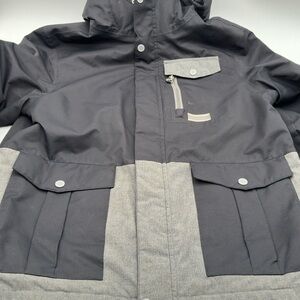 Ripzone Snowboard Ski Jacket Tag Size Kids XL Gray/ Black